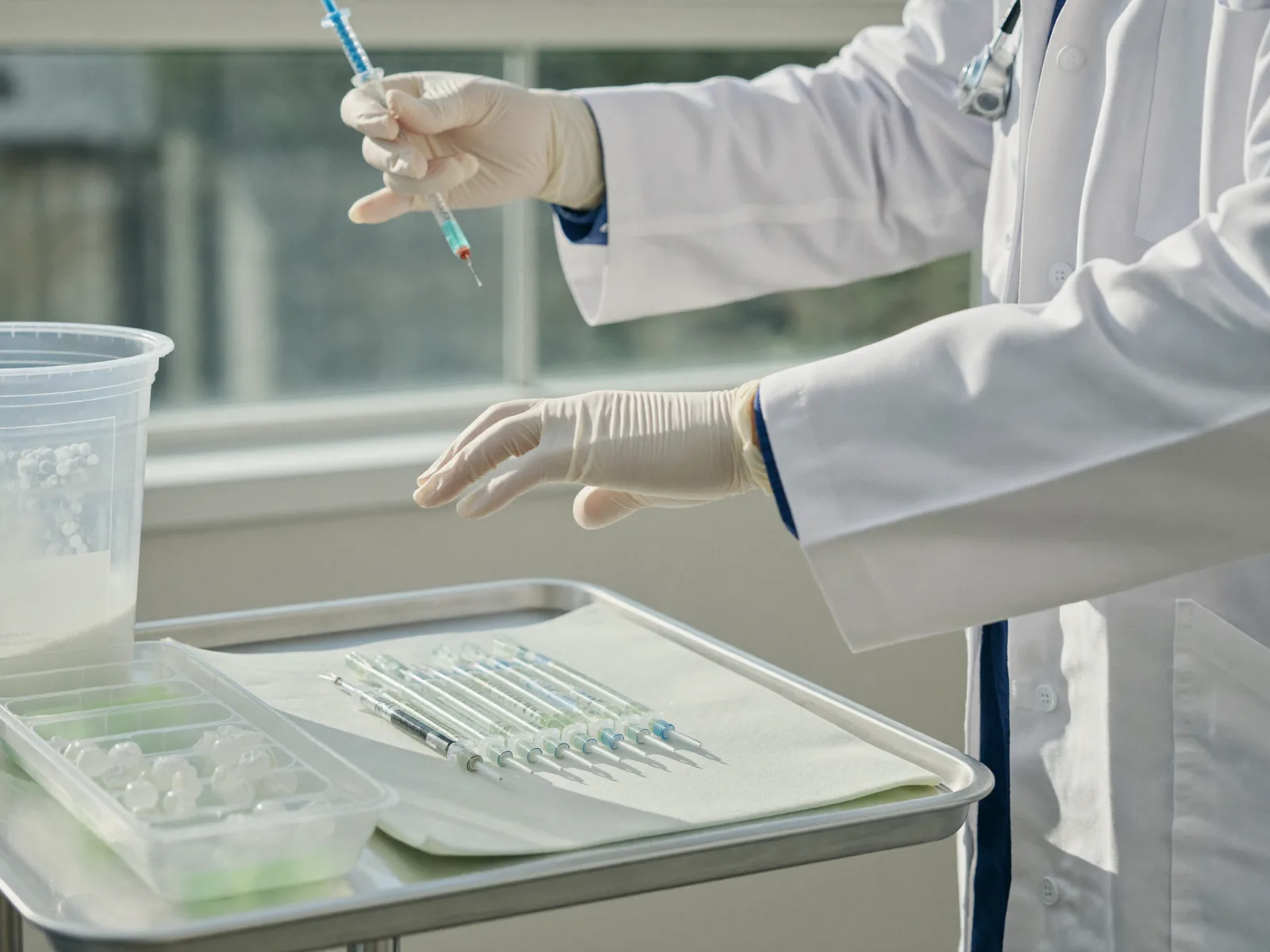 Sterile Vorbereitung der Behandlung